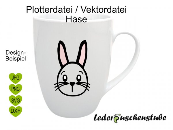 Plotterdatei Vektordatei Hase